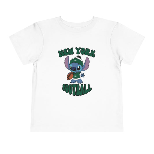 Toddler Stitch Design Jets Football - Inspired T-Shirt