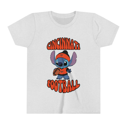 Youth Stitch Design Bengals Football - Inspired T-Shirt