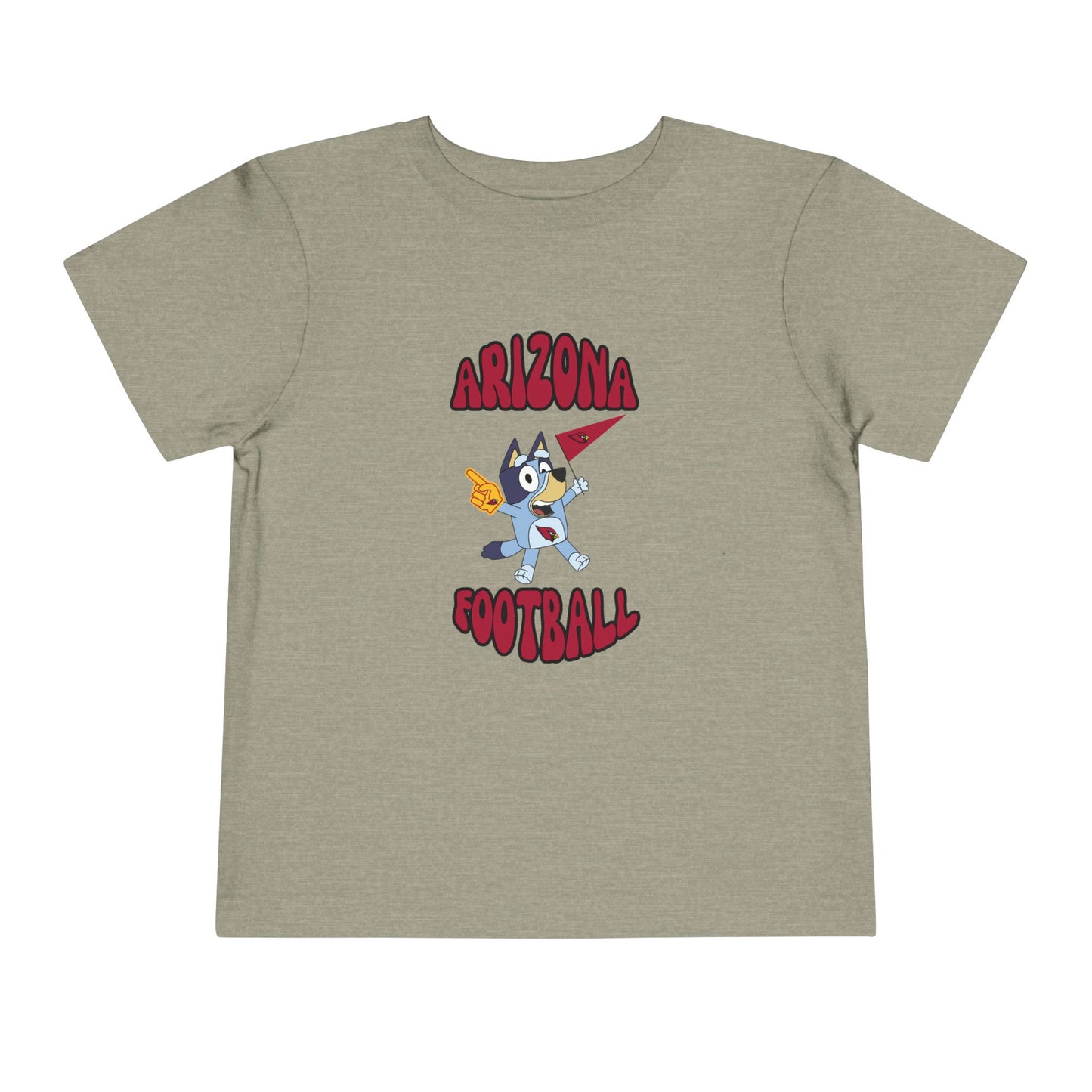 Toddler Bluey Design Arizona Cardinals Football  -Inspired T-Shirt