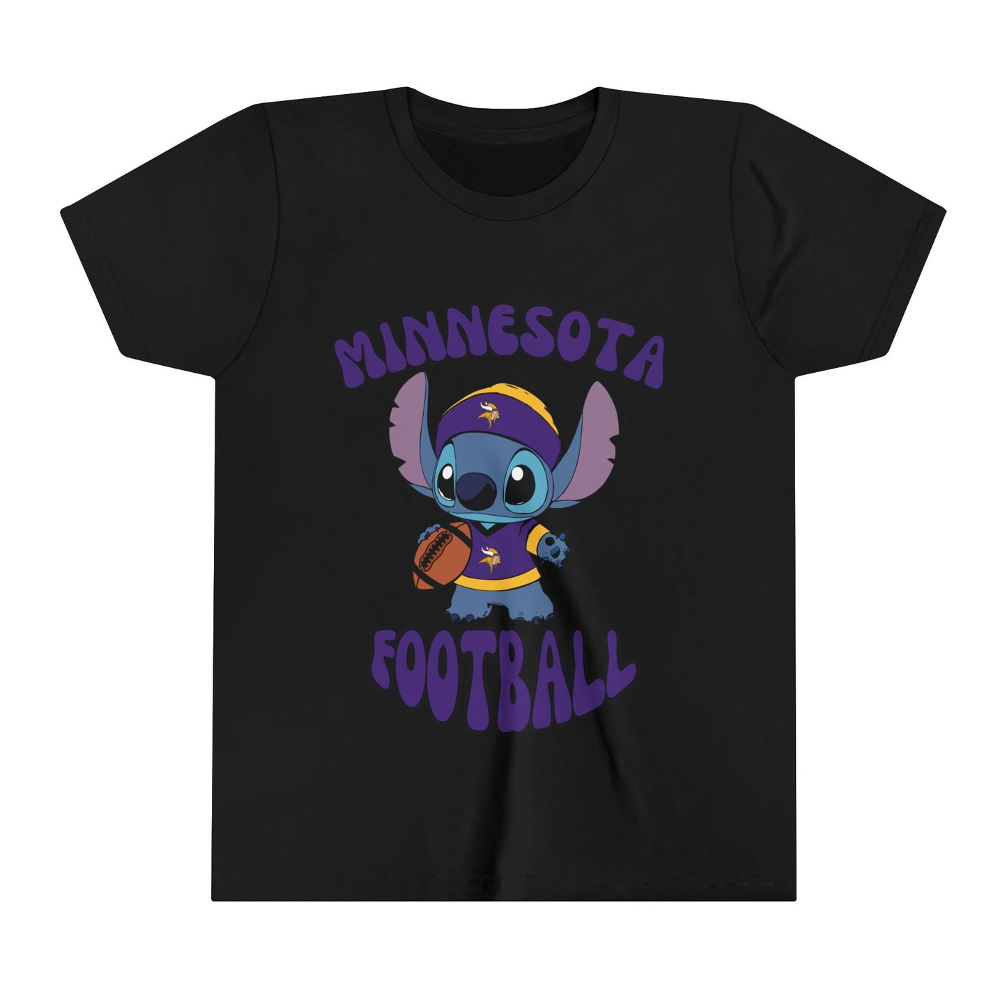 Youth Stitch Design Vikings Football - Inspired T-Shirt