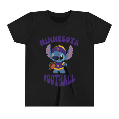 Youth Stitch Design Vikings Football - Inspired T-Shirt