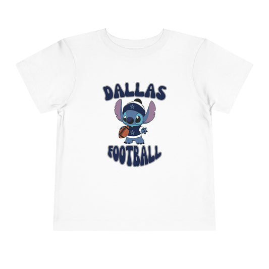 Toddler Stitch Design Cowboys Football - Inspired T-Shirt