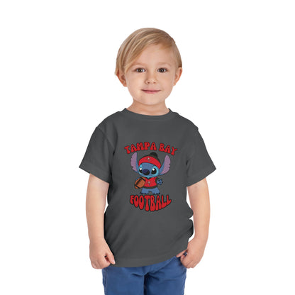 Toddler Stitch Design Buccaneers Football - Inspired T-Shirt