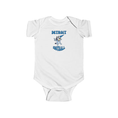 Infant Bluey Design Detroit Lions Football  -Inspired Bodysuit