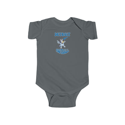 Infant Bluey Design Detroit Lions Football  -Inspired Bodysuit