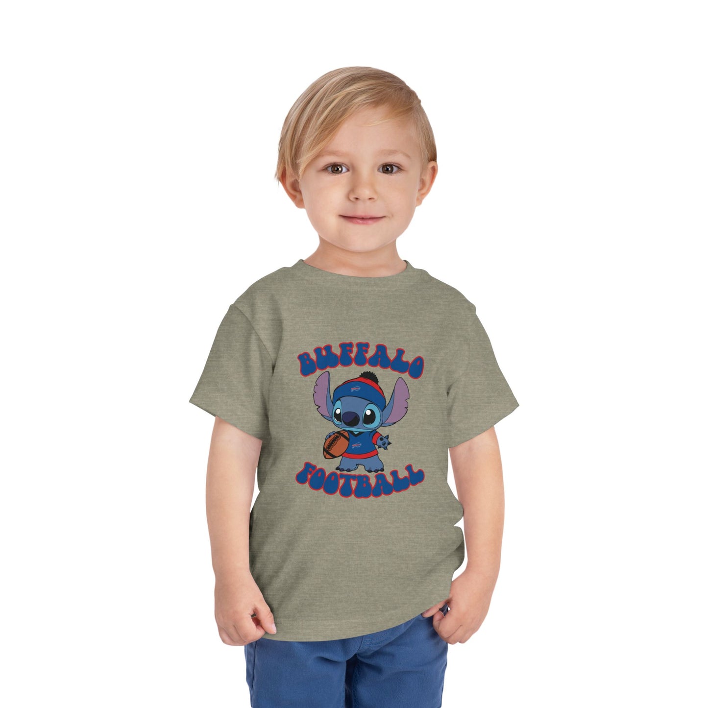 Toddler Stitch Design Bills Football - Inspired T-Shirt