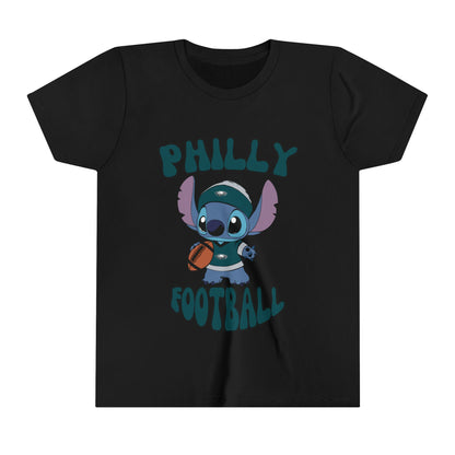 Youth Stitch Design Eagles Football - Inspired T-Shirt