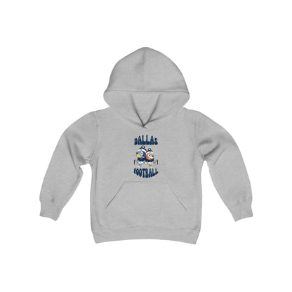 Youth Bluey & Bingo Design Dallas Football - Inspired Heavy Blend Hooded Sweatshirt