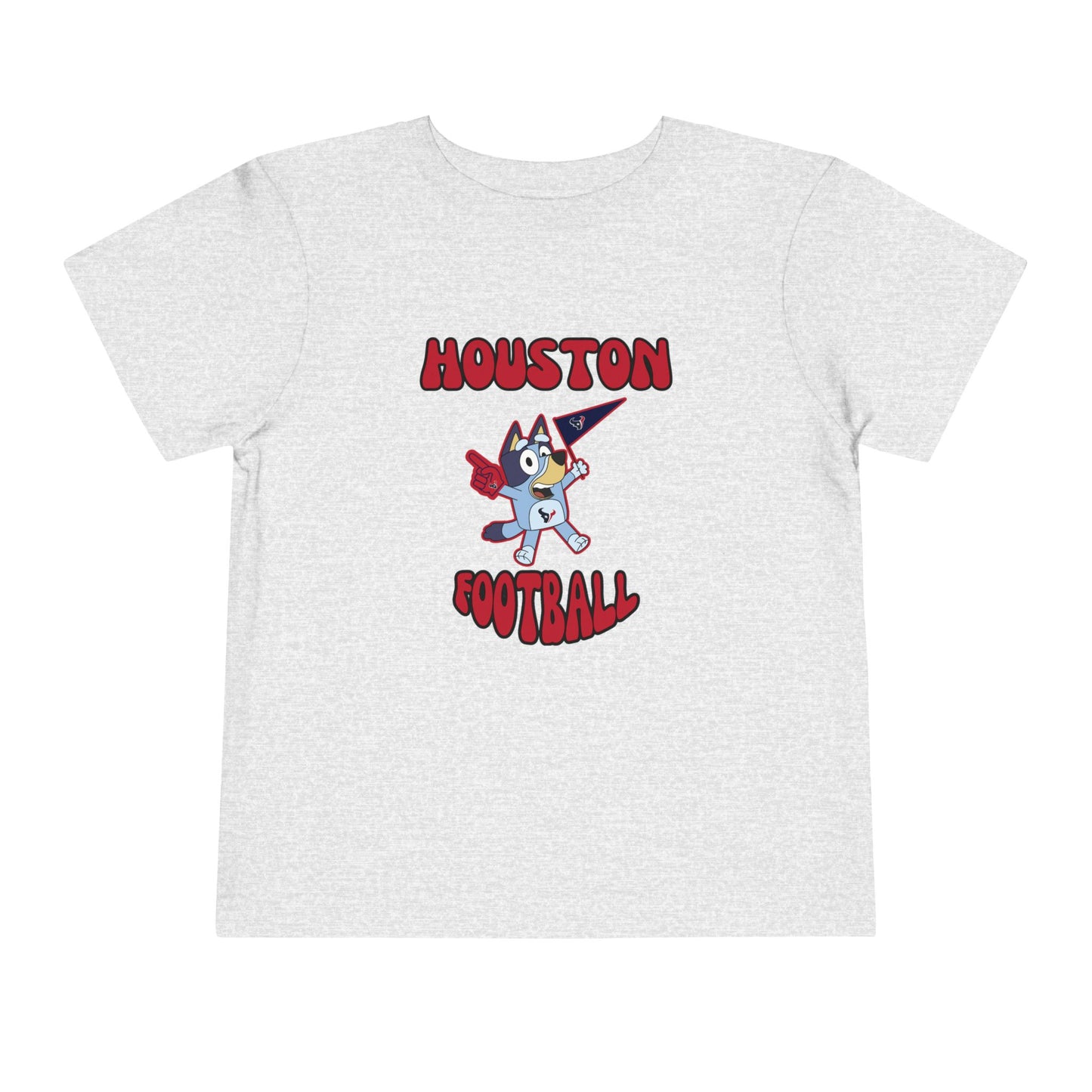 Toddler Bluey Design Houston Texans Football -Inspired T-Shirt