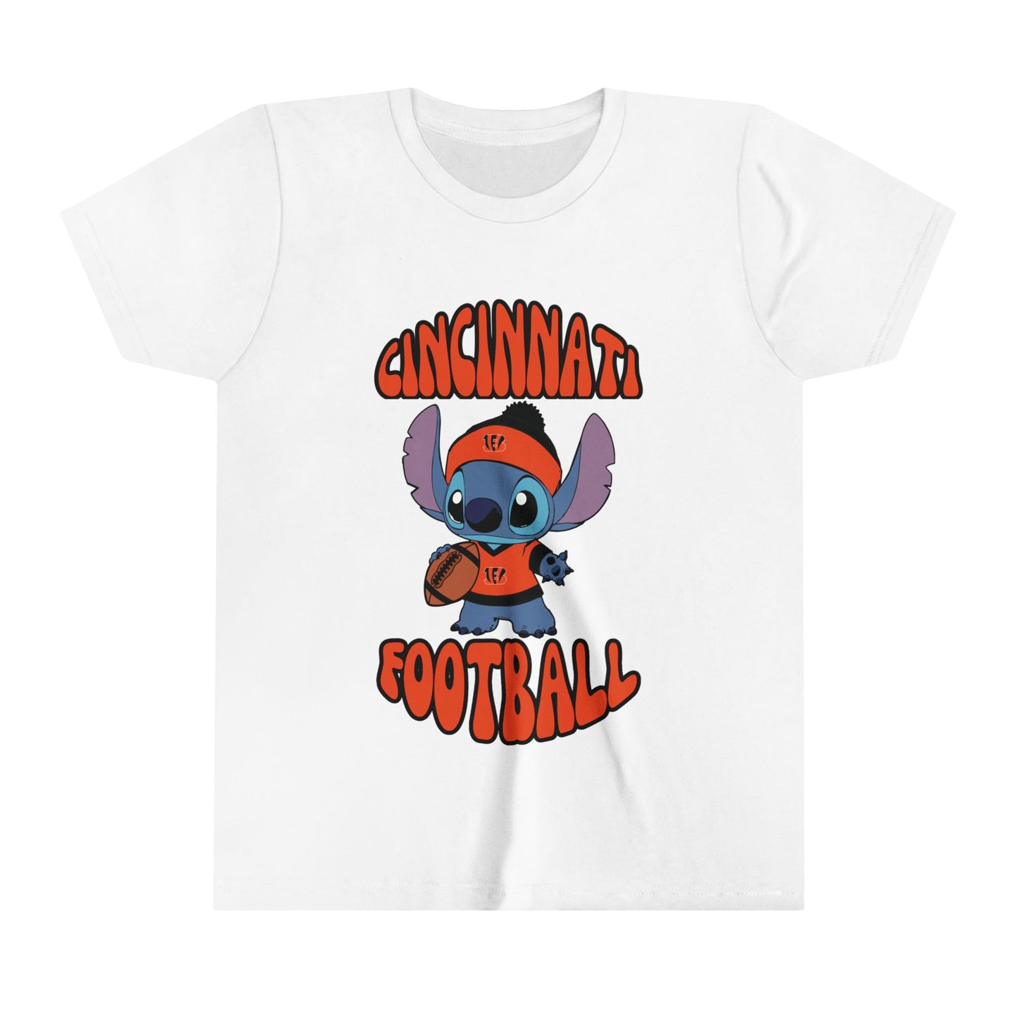 Youth Stitch Design Bengals Football - Inspired T-Shirt