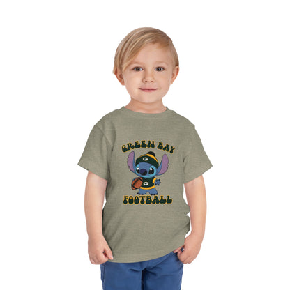 Toddler Stitch Design Packers Football - Inspired T-Shirt