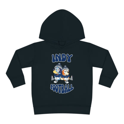 Toddler Bluey & Bingo Design Colts Football - Inspired Pullover Fleece Hoodie