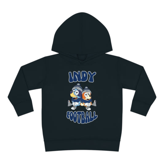 Toddler Bluey & Bingo Design Colts Football - Inspired Pullover Fleece Hoodie