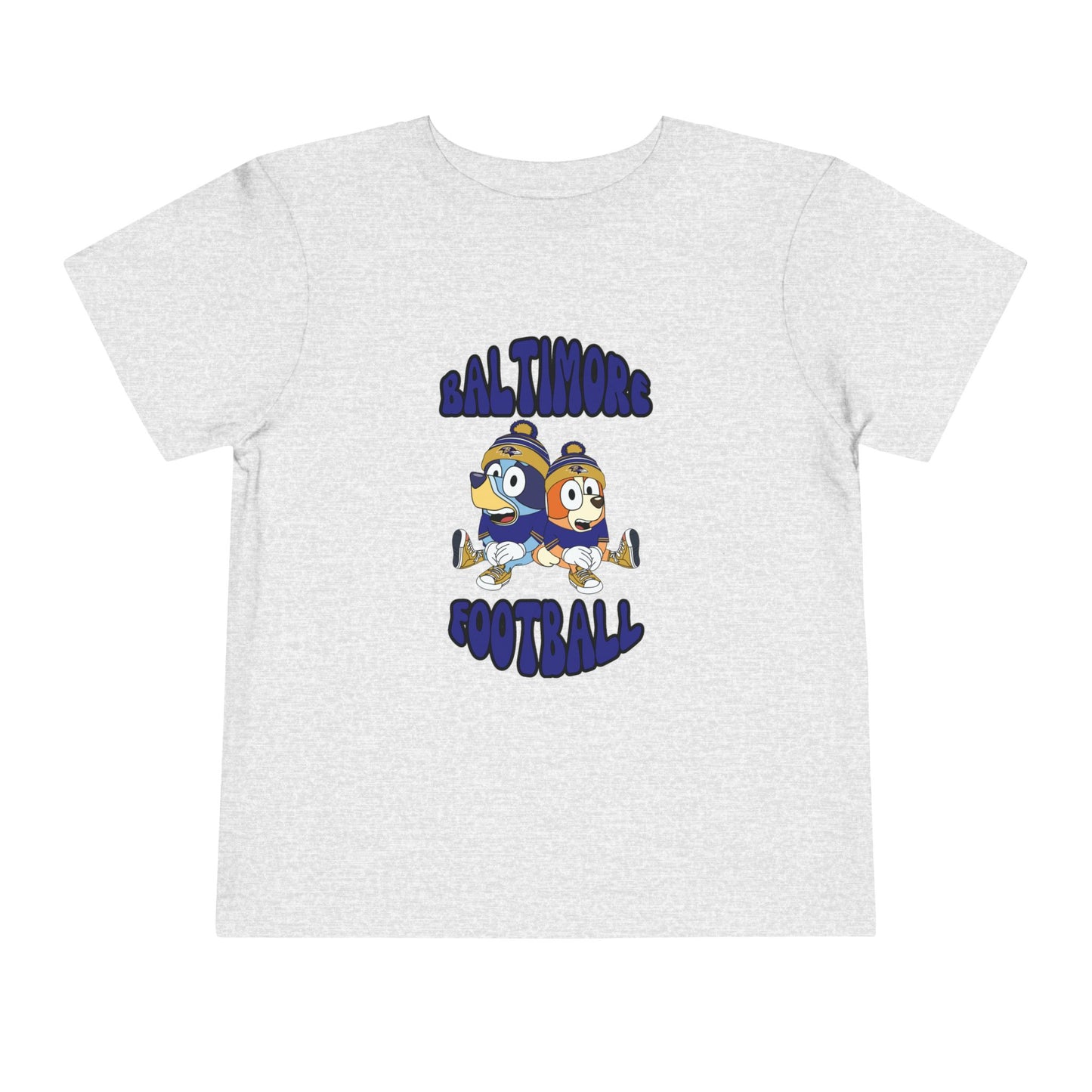 Toddler Bluey & Bingo Design Ravens Football - Inspired T-Shirt