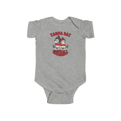 Infant Bluey & Bingo Design Buccaneers Football - Inspired Onesie