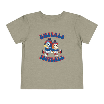 Toddler Bluey & Bingo Design Bills Football - Inspired T-Shirt