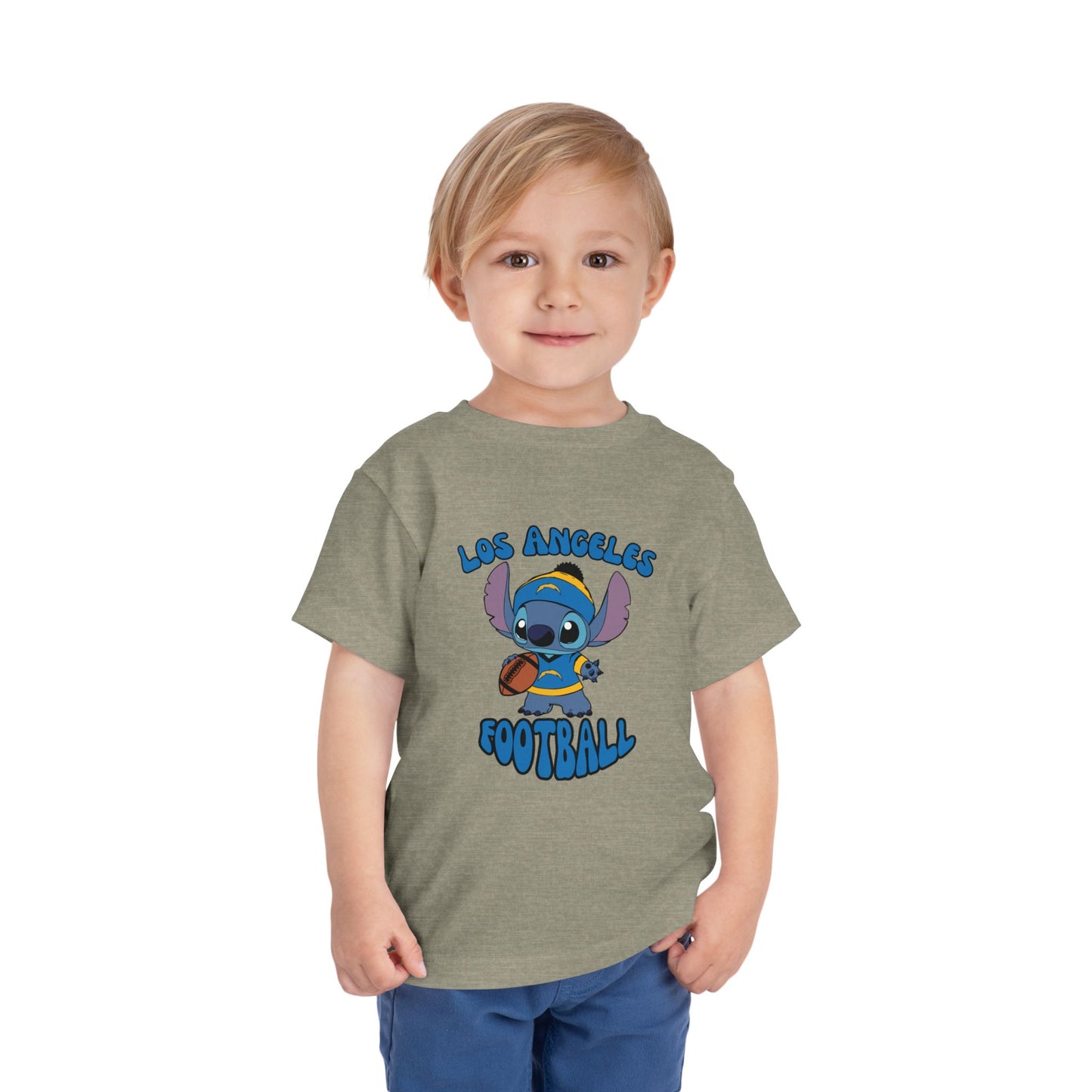 Toddler Stitch Design Chargers Football - Inspired T-Shirt