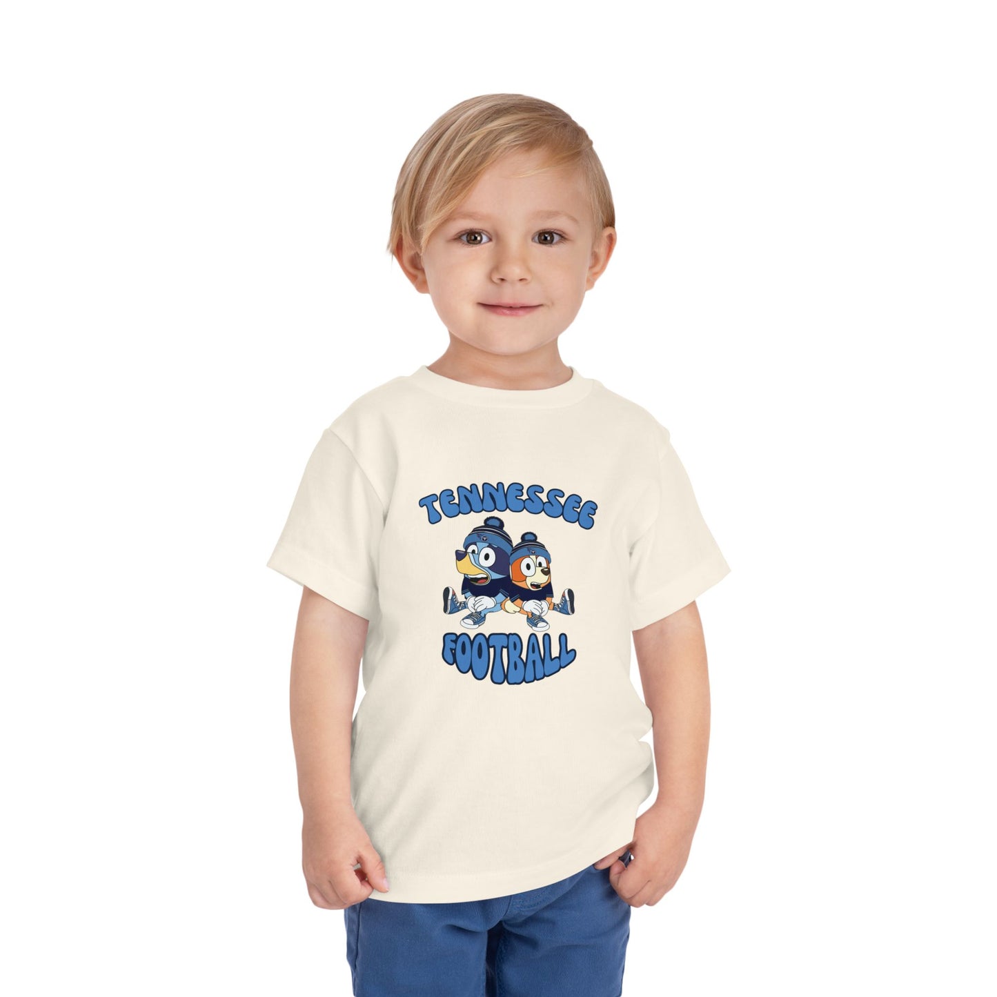 Toddler Bluey & Bingo Design Titans Football - Inspired T-Shirt