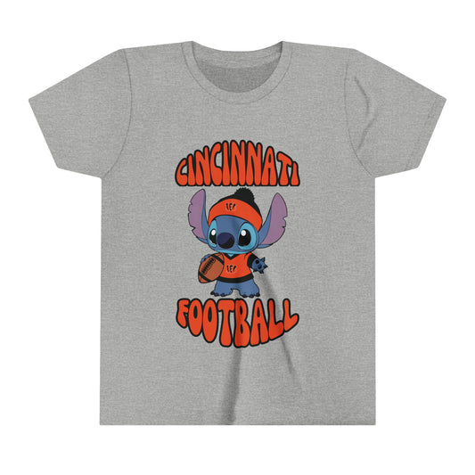 Youth Stitch Design Bengals Football - Inspired T-Shirt