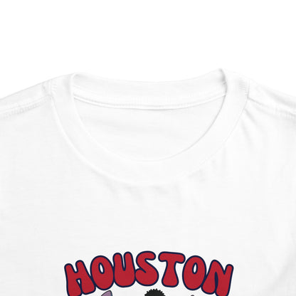 Toddler Stitch Design Houston Football - Inspired T-Shirt