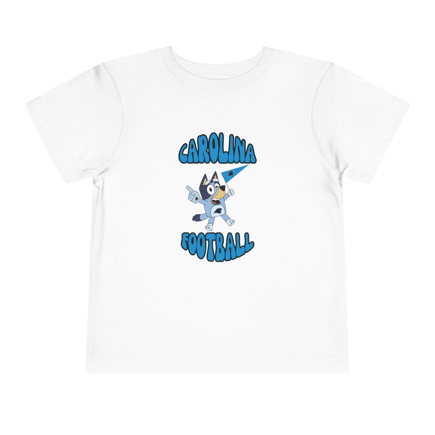 Toddler Bluey Design Carolina Panthers Football  -Inspired T-Shirt