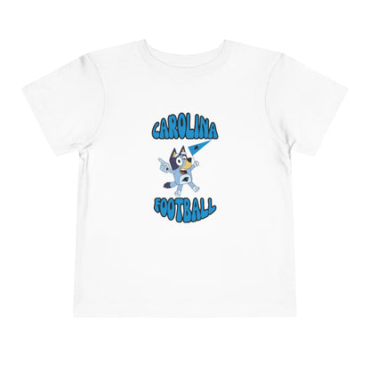 Toddler Bluey Design Carolina Panthers Football  -Inspired T-Shirt