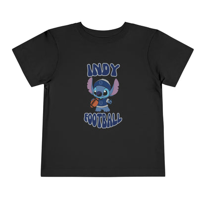 Toddler Stitch Design Colts Football - Inspired T-Shirt