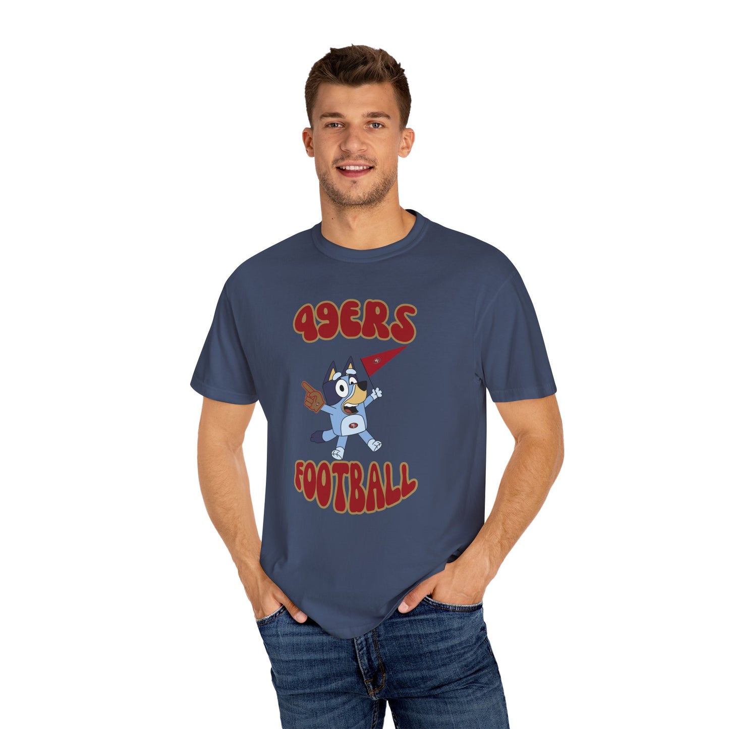 Unisex Bluey Design 49ERs Football-Inspired T-Shirt