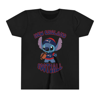 Youth Stitch Design Patriots Football - Inspired T-Shirt