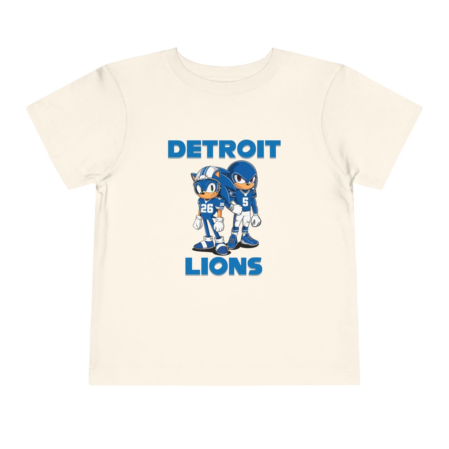 Toddler Tee Shirt - Sonic and Knuckles Jahmyr Gibbs and David Montgomery Detroit Lions