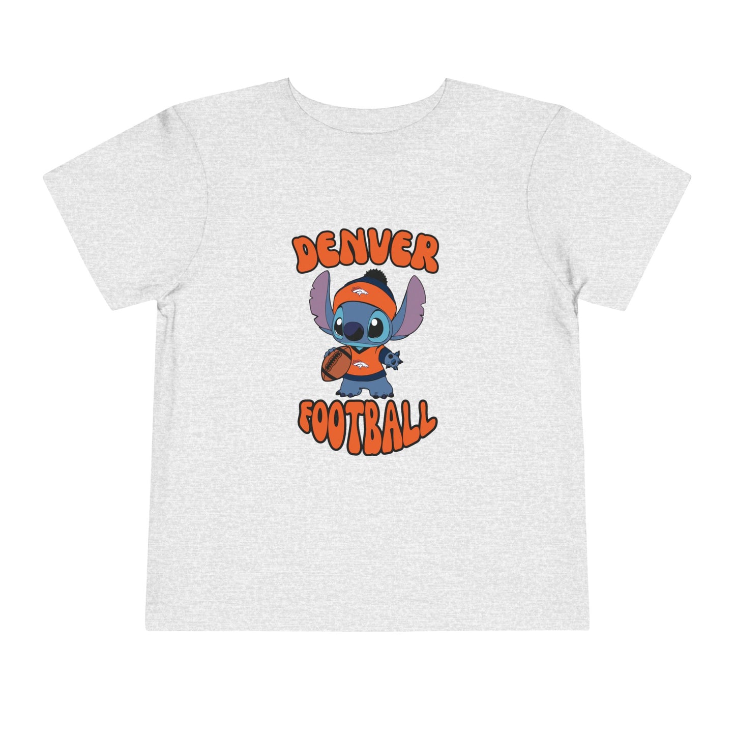 Toddler Stitch Design Broncos Football - Inspired T-Shirt