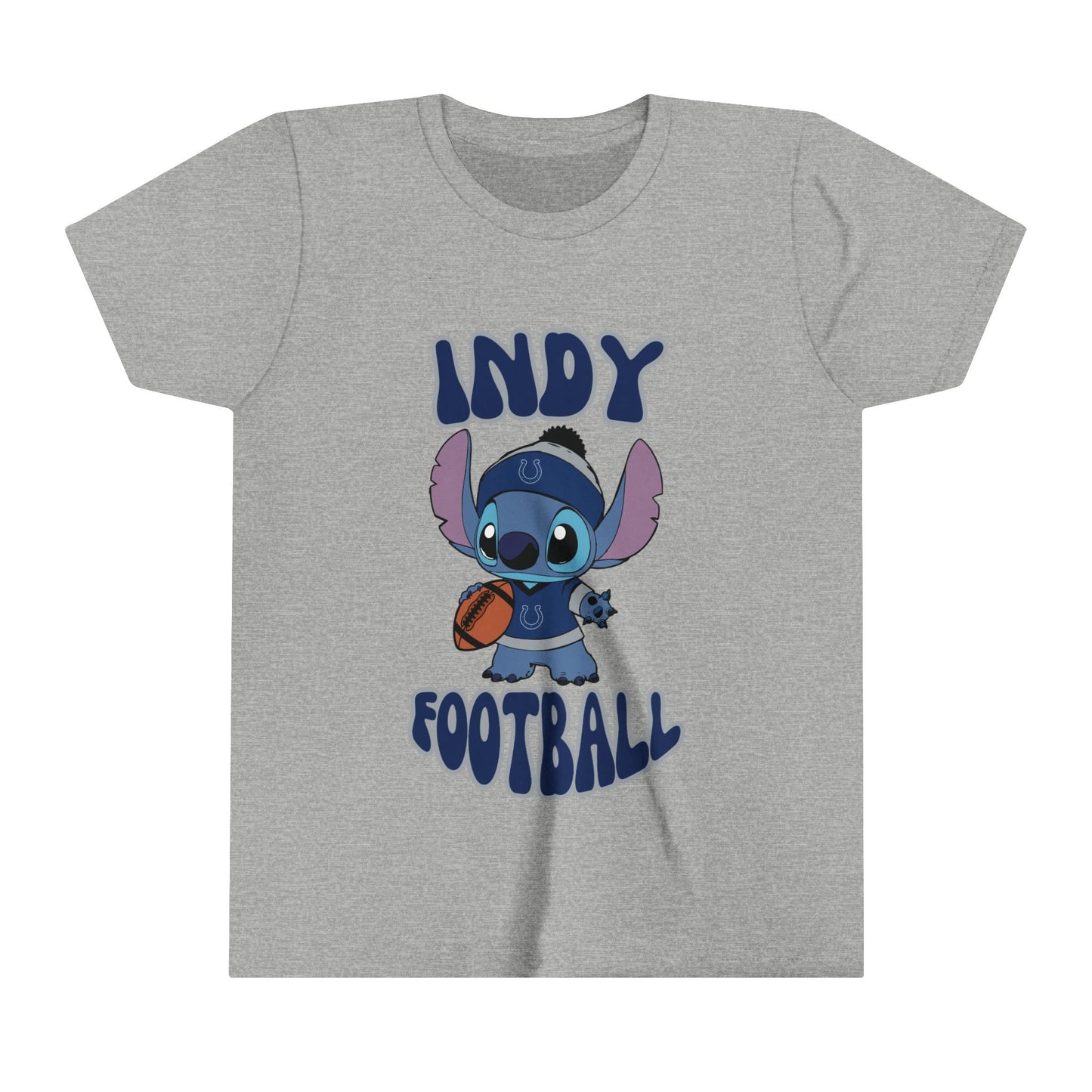 Youth Stitch Design Colts Football - Inspired T-Shirt