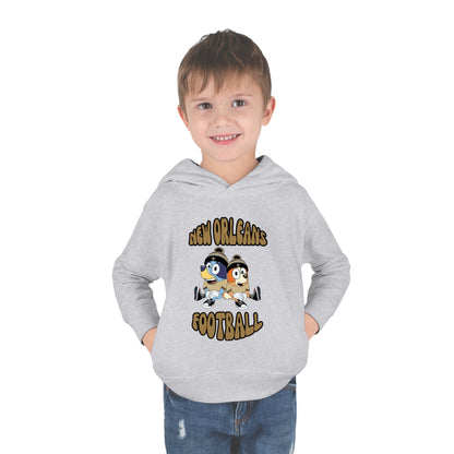 Toddler Bluey & Bingo Design Saints Football - Inspired Pullover Fleece Hoodie