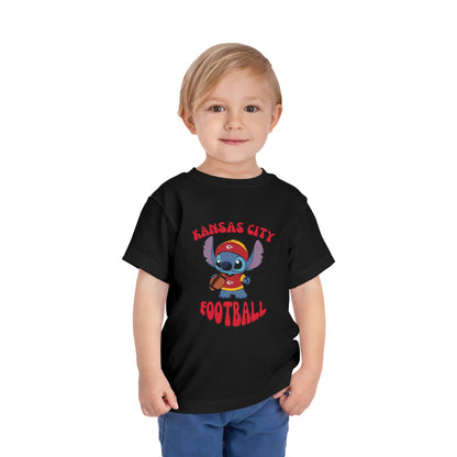 Toddler Stitch Design Chiefs Football - Inspired T-Shirt