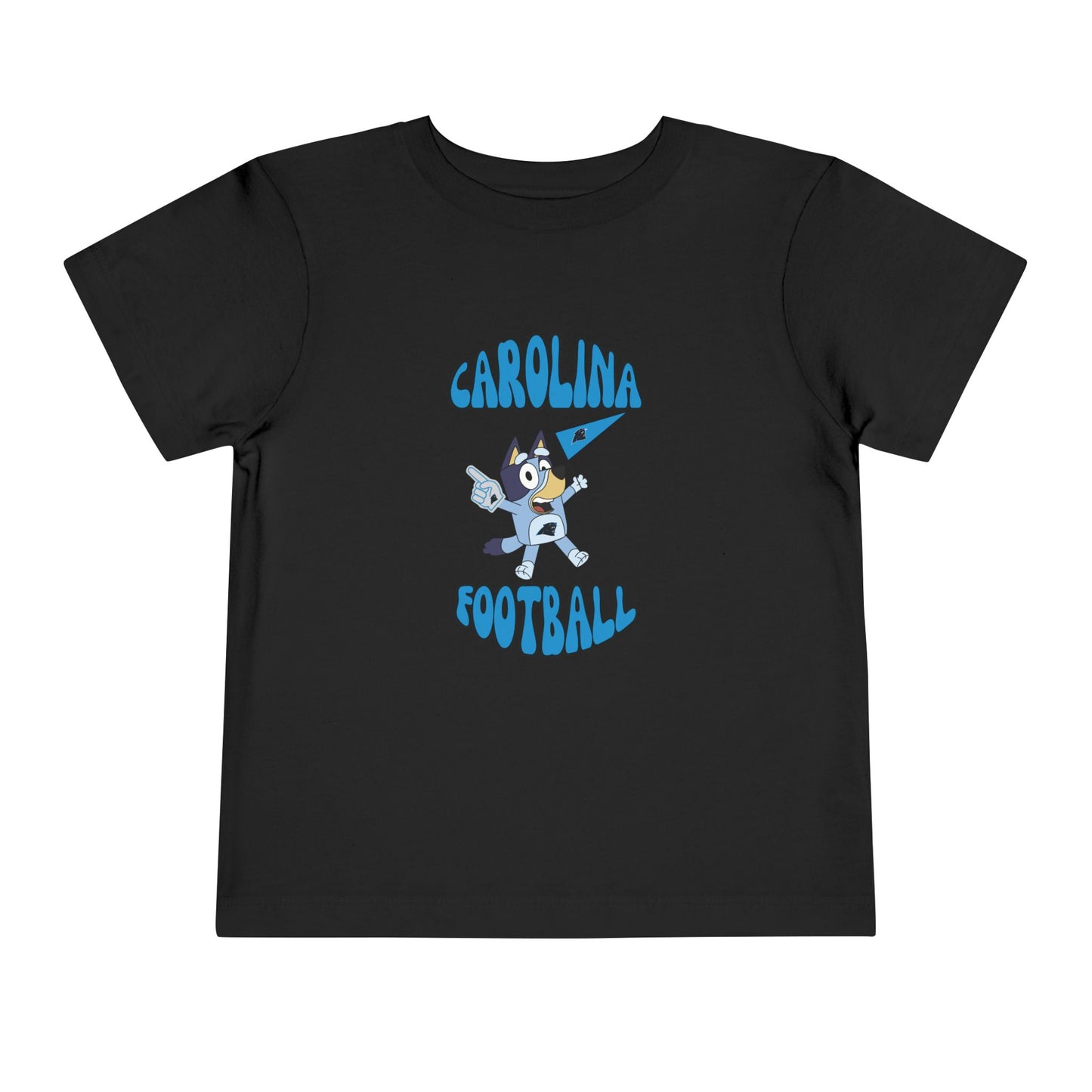 Toddler Bluey Design Carolina Panthers Football  -Inspired T-Shirt