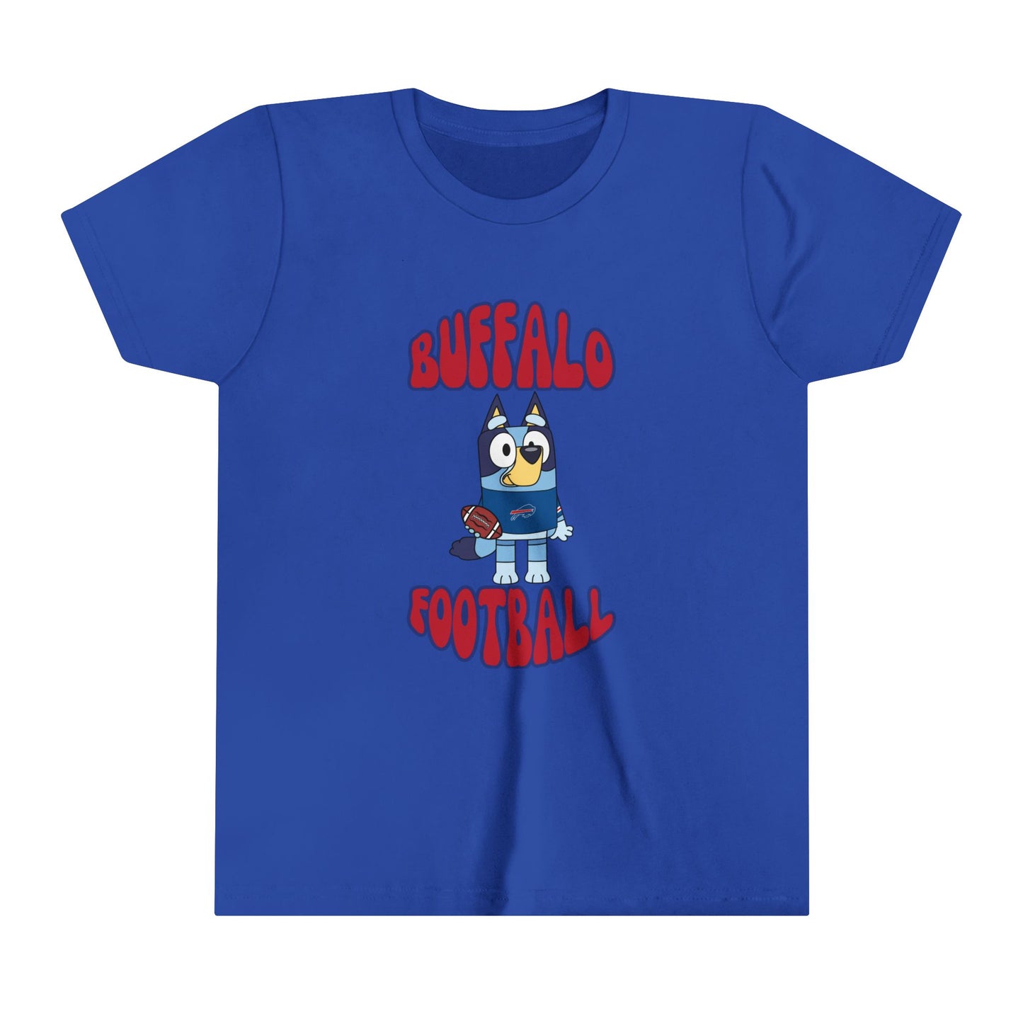 Youth Bluey Design Buffalo Bills Football -Inspired T-Shirt