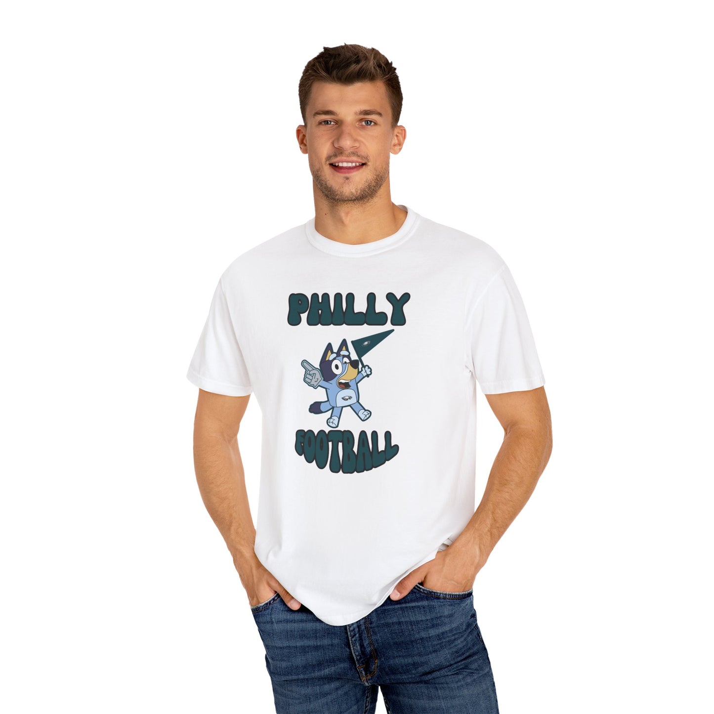 Unisex Bluey Design Philly Football -Inspired T-Shirt