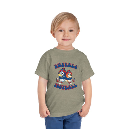 Toddler Bluey & Bingo Design Bills Football - Inspired T-Shirt