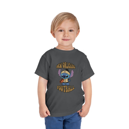 Toddler Stitch Design Saints Football - Inspired T-Shirt