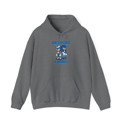 Sonic and Knuckles Jahmyr Gibbs and David Montgomery Detroit Lions Unisex Hoodie