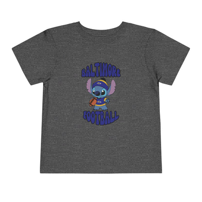 Toddler Stitch Design Ravens Football - Inspired T-Shirt