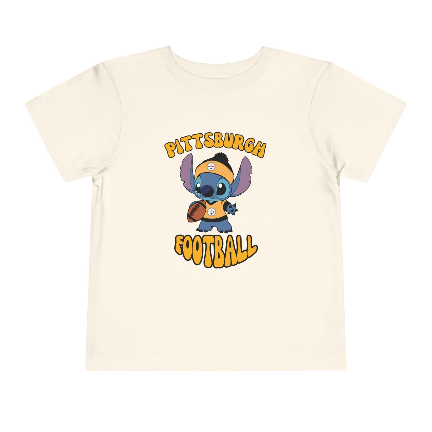 Toddler Stitch Design Steelers  Football - Inspired T-Shirt