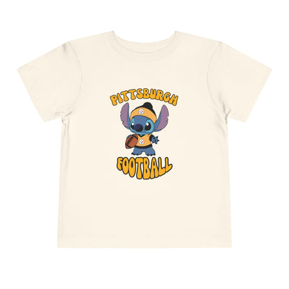 Toddler Stitch Design Steelers  Football - Inspired T-Shirt