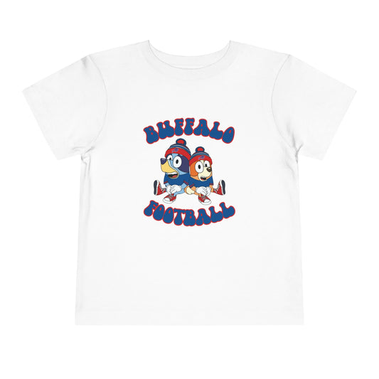 Toddler Bluey & Bingo Design Bills Football - Inspired T-Shirt