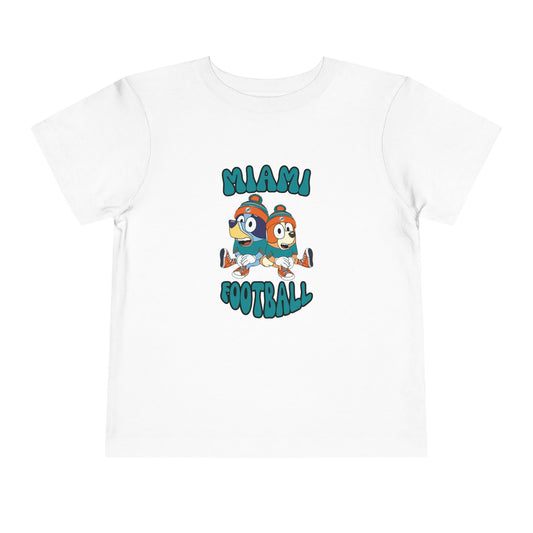 Toddler Bluey & Bingo Design Dolphins Football - Inspired T-Shirt