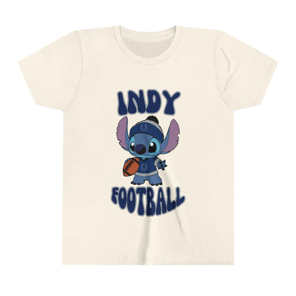 Youth Stitch Design Colts Football - Inspired T-Shirt