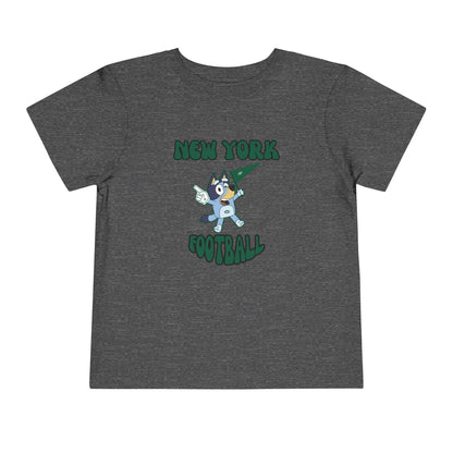 Toddler Bluey Design New York Jets Football -Inspired T-Shirt