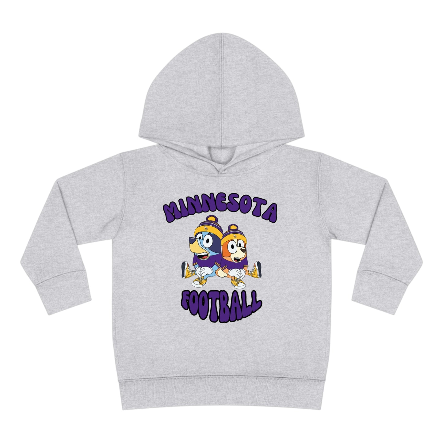 Toddler Bluey & Bingo Design Vikings Football - Inspired Pullover Fleece Hoodie