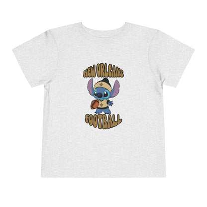 Toddler Stitch Design Saints Football - Inspired T-Shirt