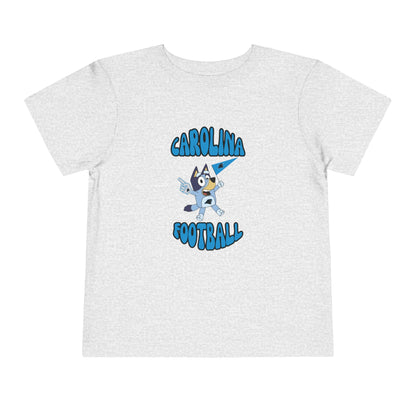 Toddler Bluey Design Carolina Panthers Football  -Inspired T-Shirt